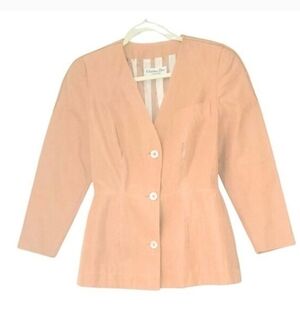 CHRISTIAN DIOR Fitted Blazer Jacket. Size 8.